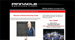 Desktop Screenshot of pinnaclewrestlingcamps.com